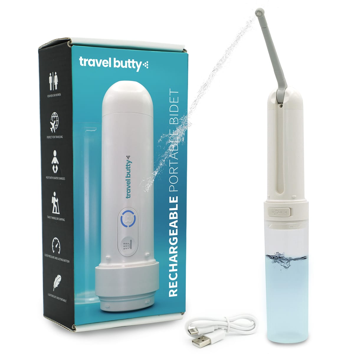 Travel Butty — portable bidet, lightweight and compact for travel